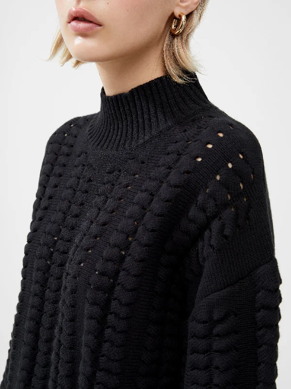 Jolee High Neck Cable Knit Jumper