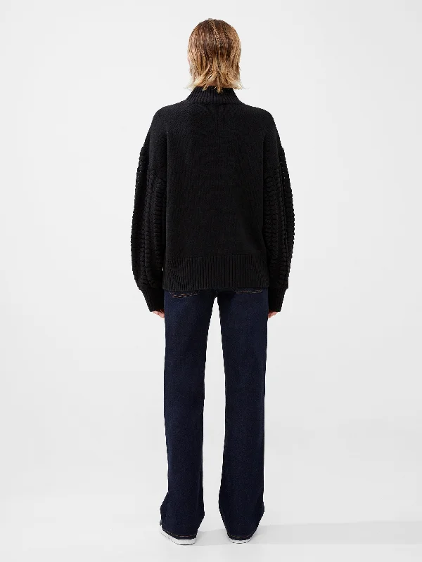 Jolee High Neck Cable Knit Jumper