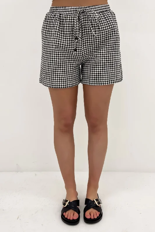 Jude Short Black Gingham