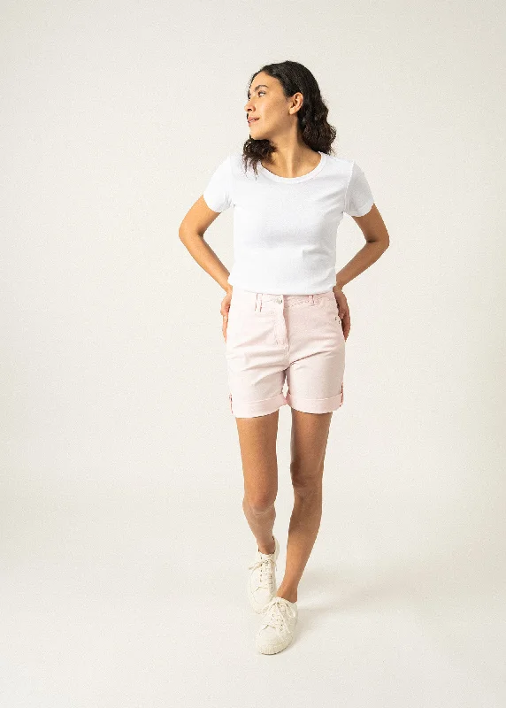 Marie plain shorts - in cotton (ROSE)