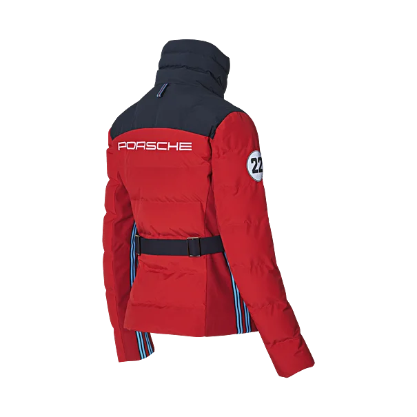 Porsche  Ladies Quilted Jacket W/ Belt - Martini Racing