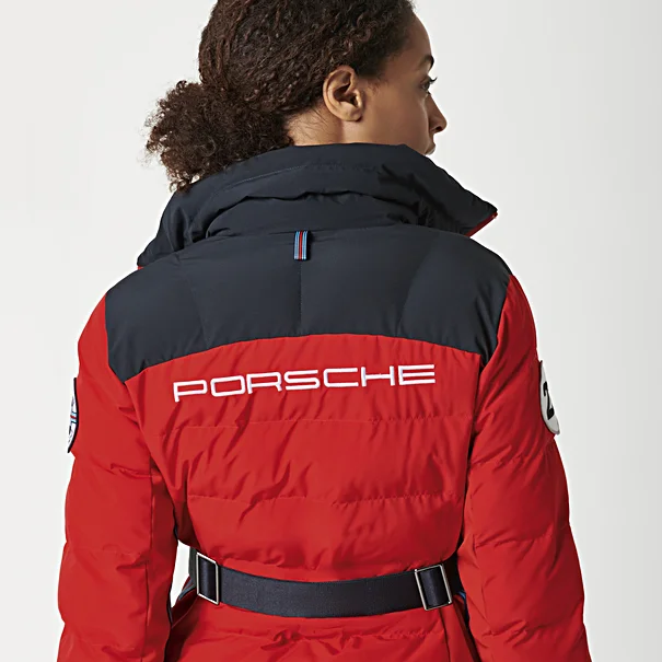 Porsche  Ladies Quilted Jacket W/ Belt - Martini Racing