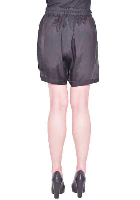 RICK OWENS WOMEN RP01D2351 J BOXER SHORTS BLACK (New season SS24)