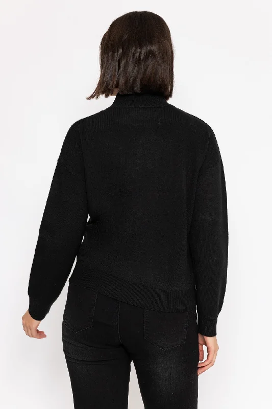 Shoulder Detail Knit in Black