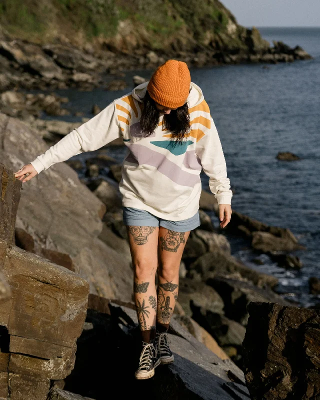 Sunsets Organic Cotton Hoodie - Marshmallow