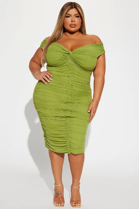 The Tink Midi Dress - Green