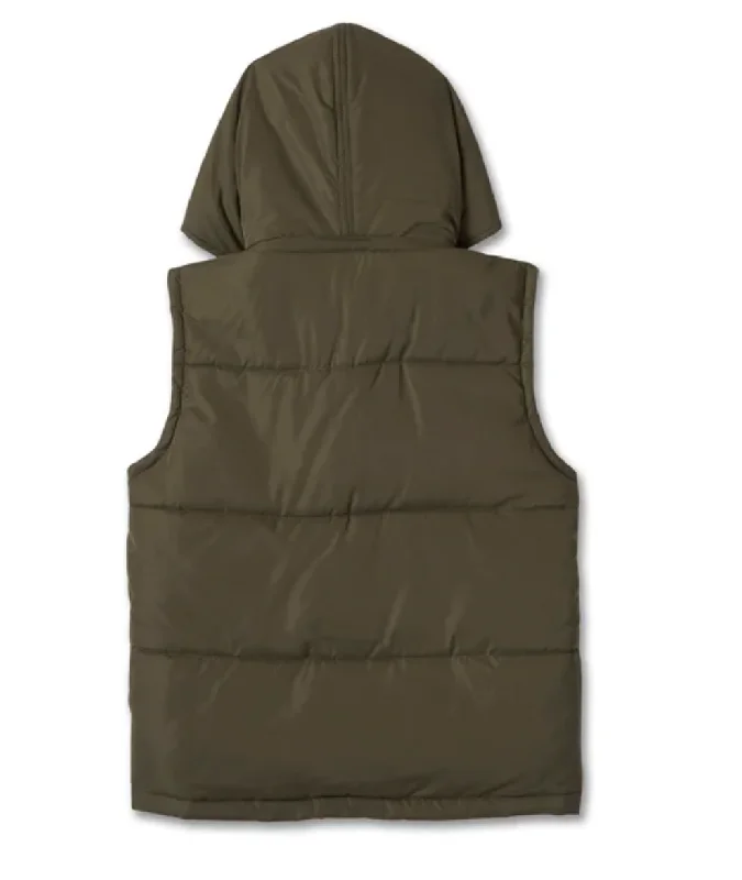 Women's Bar & Shield Quilted Vest - Grape Leaf