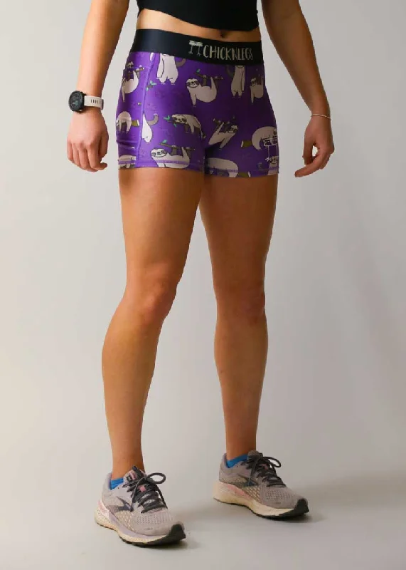 Women's Sloths 3"" Compression Shorts