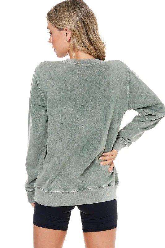 Zutter Saved by Grace Stitch Puff Sweatshirt