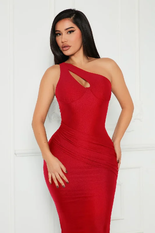 As You Know It Maxi Dress - Red