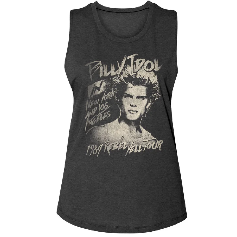 Billy Idol 84 Rebel Yell Tour Muscle T-Shirt