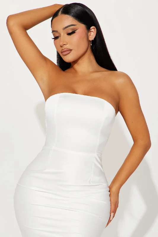 Cora Mermaid Gown - White