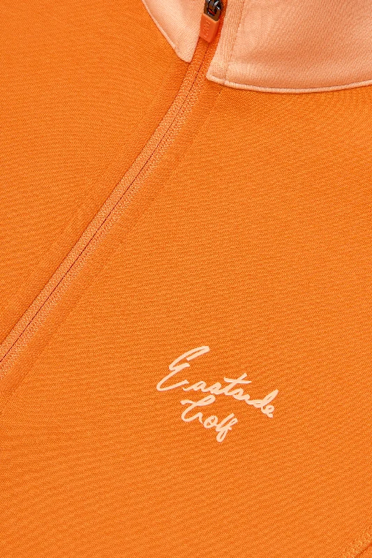 Orange Peel/Cantalope Women's Tech Fleece Quarter Zip