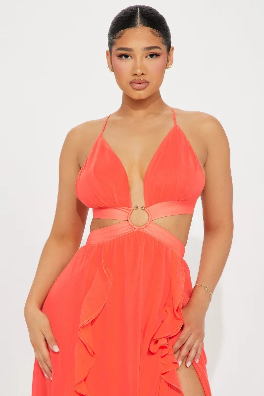 Endless Affection Maxi Dress - Coral