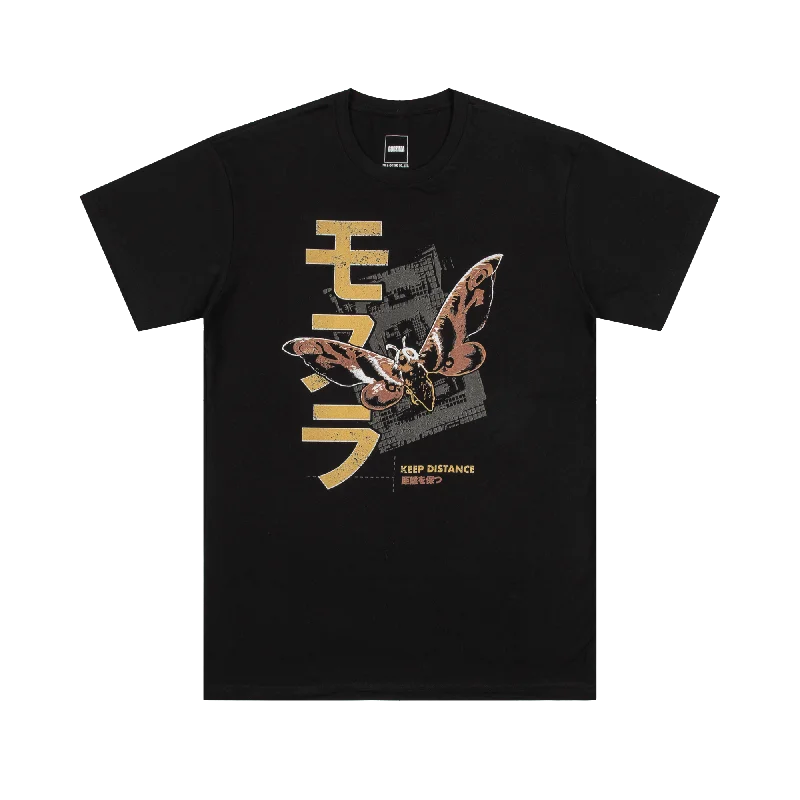 Mothra Keep Distance Black Tee