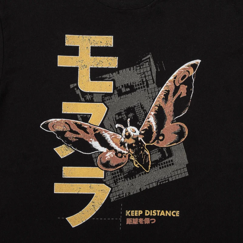 Mothra Keep Distance Black Tee