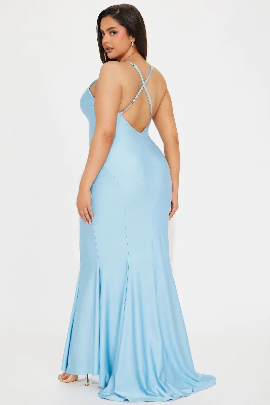 Lea Tricot Gown - Blue