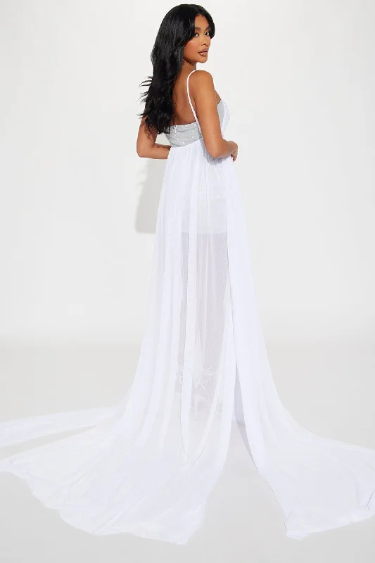 Serena Tulle Gown - Silver